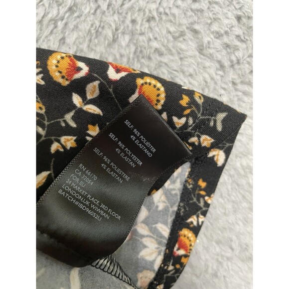 Urban Outfitters Women’s Julia Tiered Fit & Flare Black Beige Dress Size Small - Picture 5 of 10